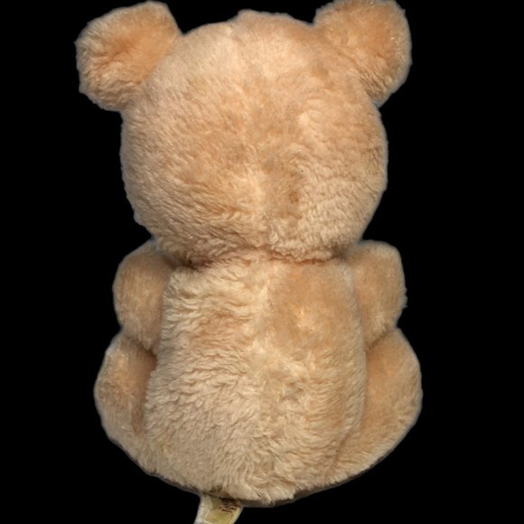 Russ Berrie Teddy Bear Buddy Plush #580 Stuffed Animal Korea Peach Pink RARE 8" - Picture 5 of 9